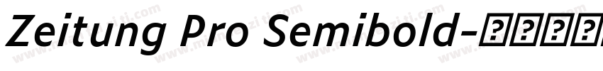 Zeitung Pro Semibold字体转换